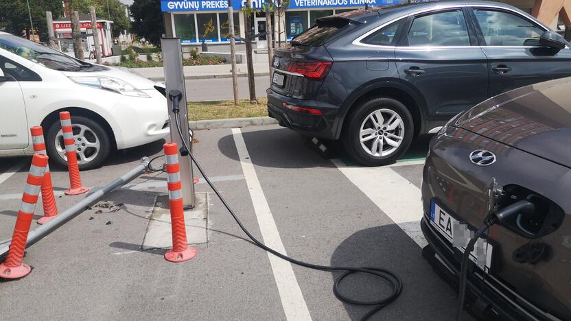 Skaičiai: Lietuvoje pirmą pusmetį elektromobiliai sudarė 6,9 proc. visos naujų automobilių rinkos.