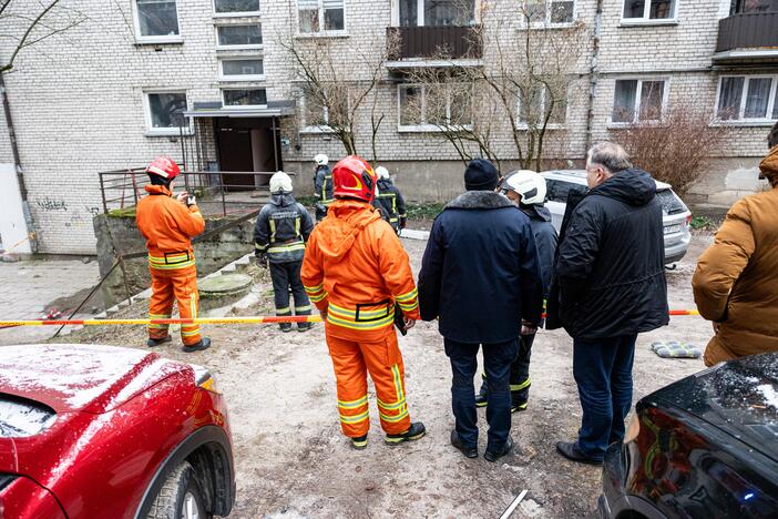 Sprogimas Dzūkų gatvės daugiabutyje